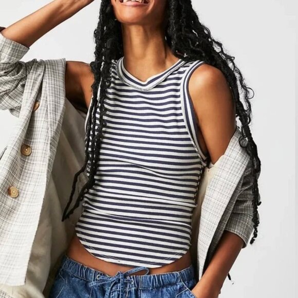 We The Free Tops - Small Free People Kate Striped Top